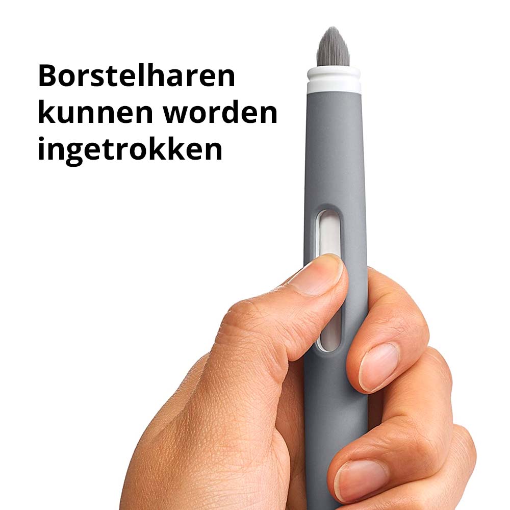 OXO Grijze Schoonmaakborstel voor electronica grijs