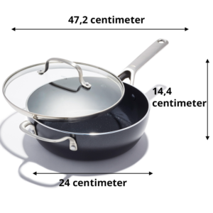 OXO Hapjespan Agility 24 cm afmetingen