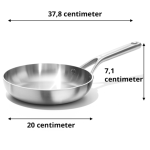 OXO Koekenpan Mira 20 cm afmetingen