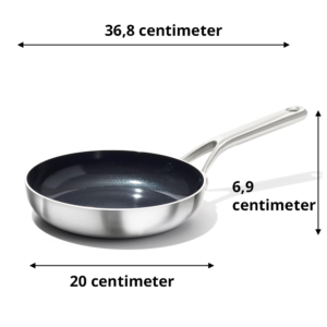 OXO Koekenpan Mira Ceramic 20 cm afmetingen
