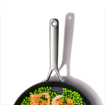 PFAS vrije keramische pan met ergonomisch handvat