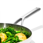 RVS Koeekenpan 26 cm met ergonimische hendel